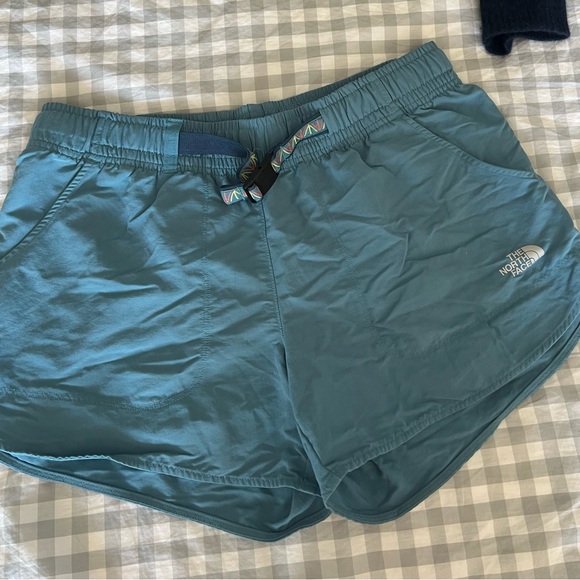 The North Face Aqua Blue Hiking Shorts - Picture 1 of 4